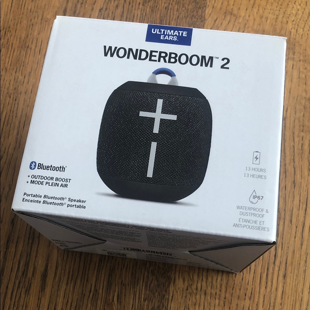 Ultimate Ears WONDERBOOM 2 Portable Bluetooth Speaker - Black